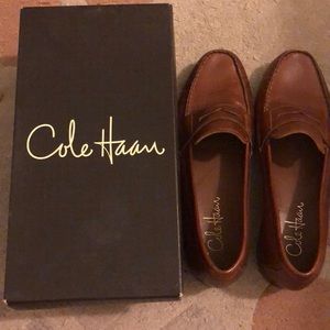 VGUC Saddle Tan Alexa Penny Mocs- 8.5